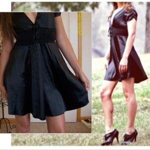 Forever, Skater Skirt, V Neck, Black, Dress, Small